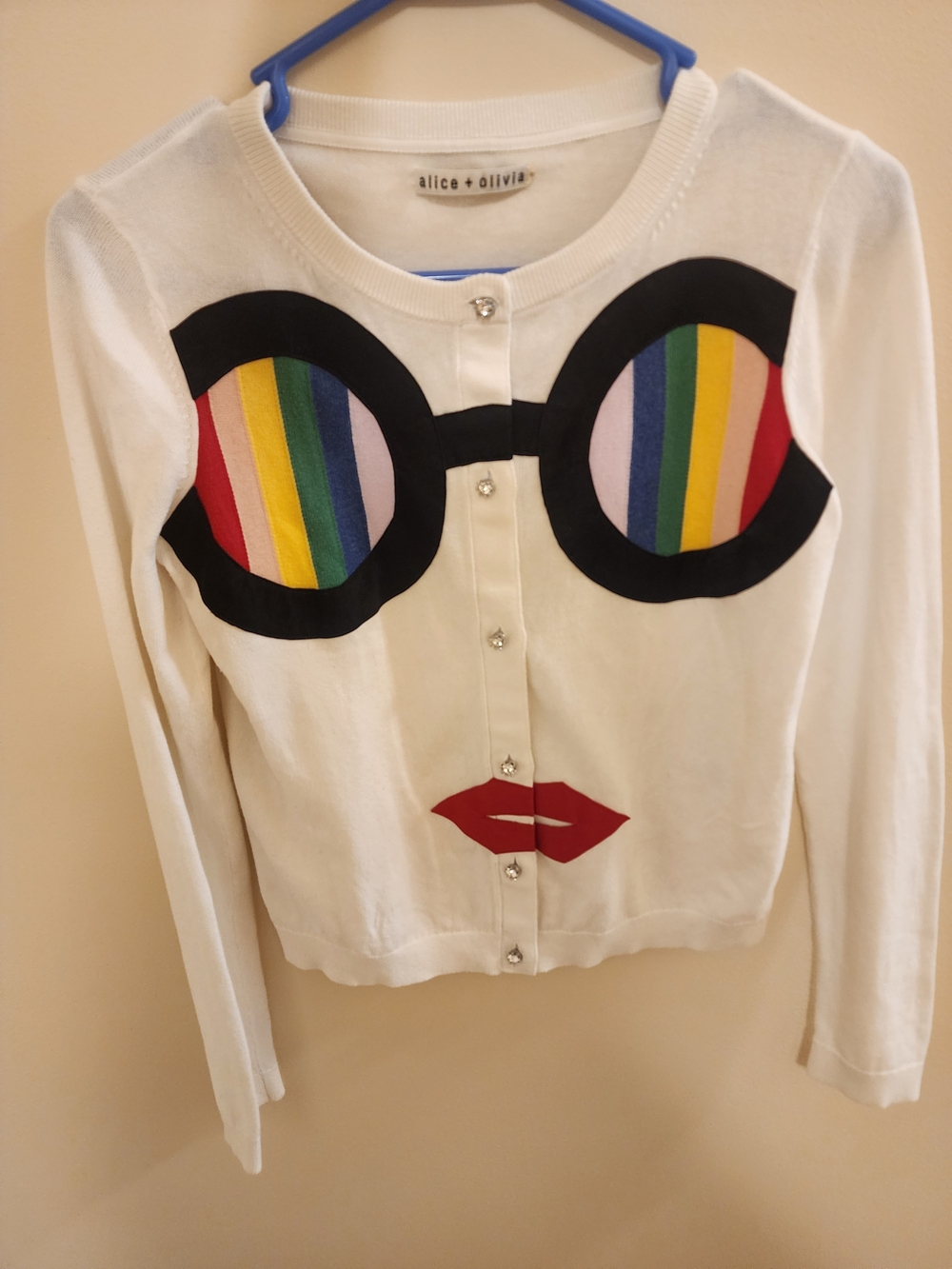 Alice+Olivia Long-Sleeve Knit Top